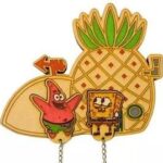 Llavero láser personalizado de Esponja y Patricio - Diseño original y arte digital para corte láser