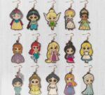 Aretes de princesa cortados con láser para niñas - Regalo elegante para todas las ocasiones