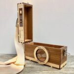 Estuche para monedas cámara retro - Plantillas DXF y SVG para corte láser - Imagen 2