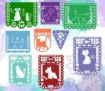 Papel de Corte para Mascotas del Día de los Muertos - Diseño Digital DXF, SVG, AI, PDF para Laser Cutter