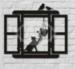 Siluetas de Gatos para Decoración de Paredes - Paquete Personalizable PNG, SVG, DXF, PDF para Corte Láser - Imagen 7