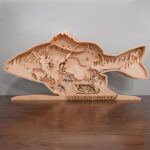 Cuadro Decorativo Multicapa de Pez - Diseño Digital para Corte Láser