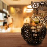 Lámpara de madera dodecaédrica con patrones árabes - Diseño geométrico para corte láser - Imagen 3