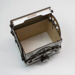 Caja mecánica para corte láser: archivo SVG para Glowforge y CNC, proyecto de madera original - Imagen 4