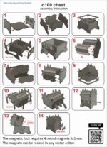 Cofre del Tesoro para Corte Láser - Archivos SVG, PDF y CDR 52x52x52mm, 3 a 5 mm - Imagen 6