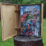 Caja de libro con bisagra oculta para cómics, formato revista, archivo SVG para corte láser