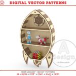 Estante de cohete para teléfono y tabletas - Archivo de corte láser DXF/SVG para Glowforge