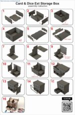 Caja de almacenamiento para tarjetas y dados - Archivos SVG, PDF, CDR para corte láser - Imagen 7