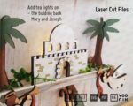 Bandeja de Natividad Cortada con Láser | 10 Diseños en SVG y PDF para Decoración Navideña - Imagen 5