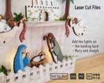 Bandeja de Natividad Cortada con Láser | 10 Diseños en SVG y PDF para Decoración Navideña - Imagen 6