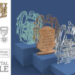 Ángel de la Guarda - Diseño Vectorial para Corte Láser Personalizado y Creativo