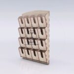 Organizador de pared de madera cortada a láser con 16 celdas - Planos SVG y CDR incluidos
