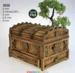 Joyero de madera con cajones - Organizador de maquillaje para corte láser, archivos SVG y CDR disponibles