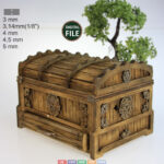 Joyero de madera con cajones - Organizador de maquillaje para corte láser, archivos SVG y CDR disponibles