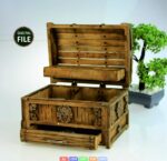 Joyero de madera con cajones - Organizador de maquillaje para corte láser, archivos SVG y CDR disponibles - Imagen 5