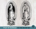 Diseño Virgen de Guadalupe SVG y PNG para Cricut | Arte Digital Virgen María y Madre Mexicana
