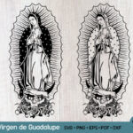 Diseño Virgen de Guadalupe SVG y PNG para Cricut | Arte Digital Virgen María y Madre Mexicana