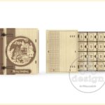 Calendario de Adviento Cortado con Láser de 24 Cajones - Decoración Navideña Personalizable