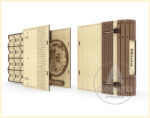 Calendario de Adviento Cortado con Láser de 24 Cajones - Decoración Navideña Personalizable - Imagen 3