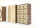 Calendario de Adviento Cortado con Láser de 24 Cajones - Decoración Navideña Personalizable - Imagen 5