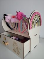 Organizador de lazos para diademas de niñas - Archivo SVG para corte láser y decoración infantil