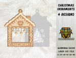Paquete de Archivos SVG de Adornos Navideños para Corte Láser | Decoraciones Familiares y Hogareñas - Imagen 5