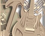 Paquete SVG de guitarra 3D para corte láser en madera contrachapada y papel - Diseño multicapa - Imagen 3
