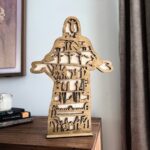 Diseño SVG de Pascua: Jesús Resucitado, Decoración Corte Láser, 4 Grosores, Descarga Digital