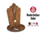 Soporte de collar de madera para exhibición de joyas - Archivos de corte láser Ai, Svg, Pdf, Dxf
