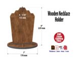 Soporte de collar de madera para exhibición de joyas - Archivos de corte láser Ai, Svg, Pdf, Dxf - Imagen 2