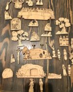 Libro desplegable de Semana Santa en DXF y SVG para corte láser - Ayuda didáctica y exhibición de madera - Imagen 3