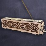 Caja de quemador de incienso corte láser SVG - Soporte de palo de incienso y archivo DXF para yoga - Imagen 4