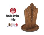 Soporte de collar de madera para exhibición de joyas - Archivos de corte láser Ai, Svg, Pdf, Dxf - Imagen 3