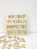 Números y Letras en SVG para Corte Láser - Rompecabezas Escolar - Descarga Digital Glowforge - Imagen 7