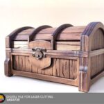 Cofre del Tesoro para Corte Láser - Archivos SVG, PDF y CDR en 3mm, 4mm y 5mm
