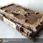 Caja de juegos de mesa 8 en 3mm - Archivos de corte láser SVG, PDF, CDR para diseño personalizable