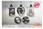 Decoración de Pared en Archivo Vectorial de Jesús para Corte Láser y CNC - DXF, DWG, CDR, SVG - Imagen 3