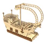 Plantilla SVG de Porta Lápiz Barco - Corte Láser CNC para Glowforge y Proyectos de Madera