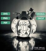 Plantilla SVG Linterna de Calabaza para Halloween - Archivo DIY para Corte y Decoración de Papeles - Imagen 4