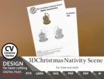 Plantilla 3D de Bola de Navidad para Corte Láser - Archivos SVG y Lightburn, Ideal para Decoraciones Navideñas - Imagen 4