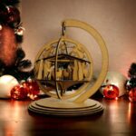 Plantilla 3D de Bola de Navidad para Corte Láser - Archivos SVG y Lightburn, Ideal para Decoraciones Navideñas - Imagen 7