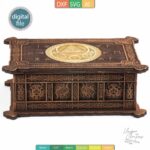 Plantilla de Joyero Vikingo con Incrustaciones - Diseño Grabado en AI, SVG, DXF | Descarga Digital - Imagen 6