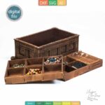 Plantilla de Joyero Vikingo con Incrustaciones - Diseño Grabado en AI, SVG, DXF | Descarga Digital - Imagen 2