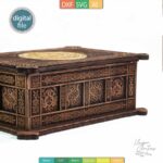 Plantilla de Joyero Vikingo con Incrustaciones - Diseño Grabado en AI, SVG, DXF | Descarga Digital - Imagen 9