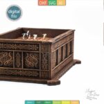 Plantilla de Joyero Vikingo con Incrustaciones - Diseño Grabado en AI, SVG, DXF | Descarga Digital - Imagen 8