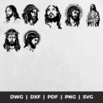 Diseño de Paquete CNC Cara de Jesús - Decoración Religiosa en Madera y Metal para Hogar y Oficina - Imagen 5