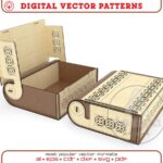 Caja de regalo SVG para corte láser - Organizador, joyero y almacenamiento de hilo y agujas