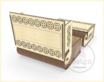 Caja de regalo SVG para corte láser - Organizador, joyero y almacenamiento de hilo y agujas - Imagen 4