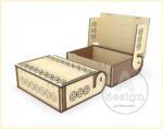 Caja de regalo SVG para corte láser - Organizador, joyero y almacenamiento de hilo y agujas - Imagen 8