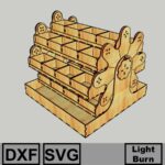 Organizador de Madera Contrachapada 3mm para Corte Láser en Formatos DXF y SVG
